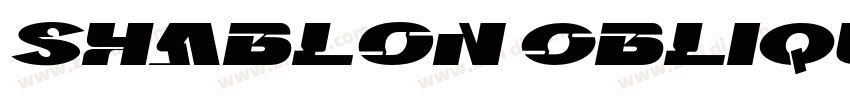 Shablon Oblique字体转换